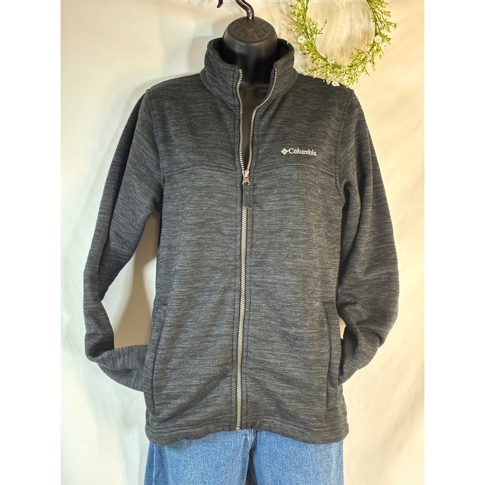 Columbia Womens XS Full Zip Fleece Jacket Gray Athletic Warm‎ Comfy Outdoor
